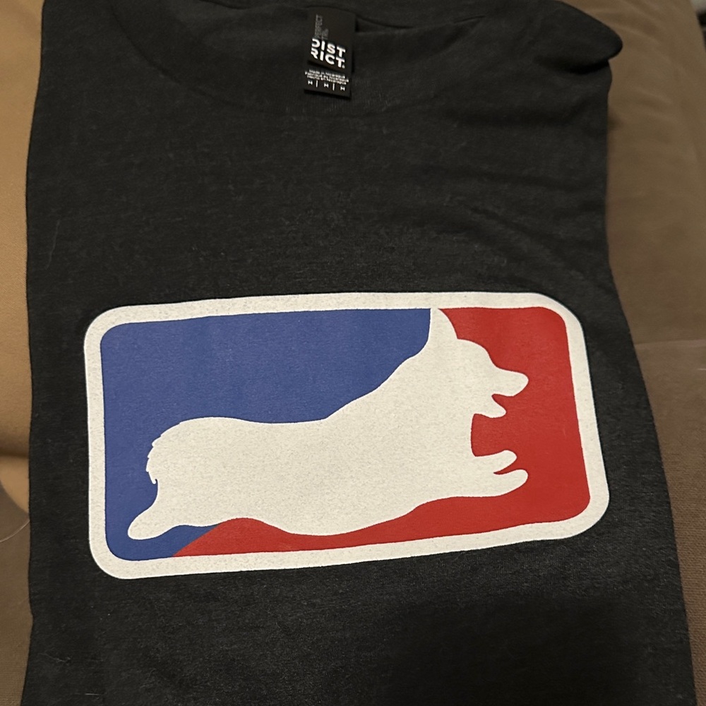 Black T-Shirt with Corgi Logo